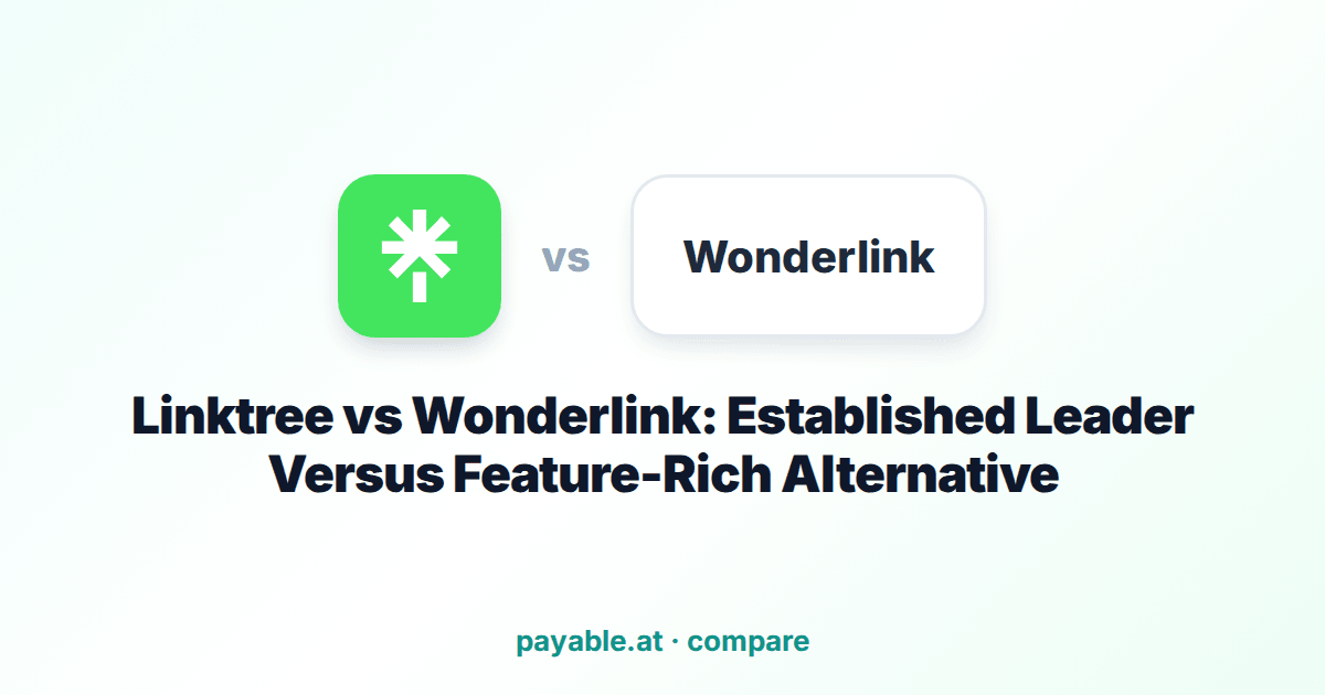 Linktree vs Wonderlink: Established Leader Versus Feature-Rich Alternative