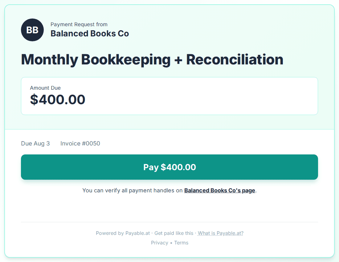 Payment reminder software for bookkeepers