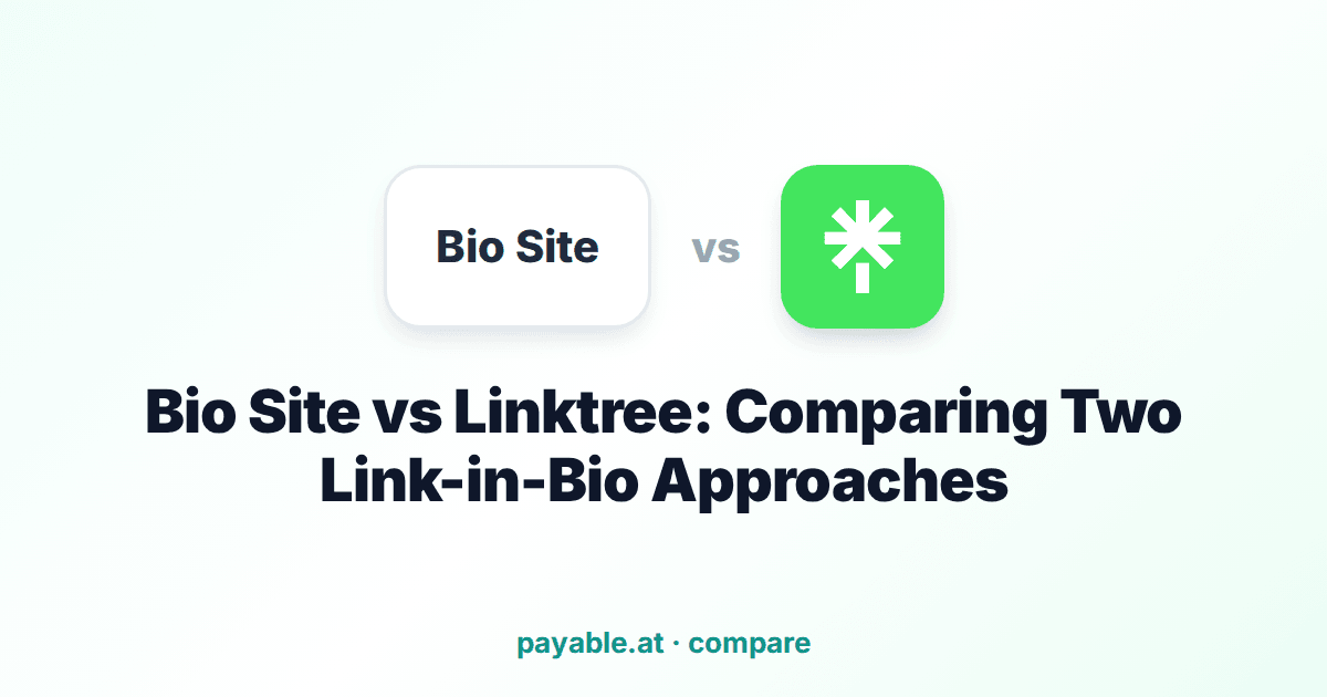 Bio Site vs Linktree: Comparing Two Link-in-Bio Approaches Bio Site vs Linktree: Comparing Two Link-in-Bio Approaches