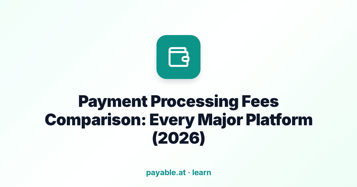 Payment Processing Fees Comparison: Every Major Platform (2026) Payment Processing Fees Comparison: Every Major Platform (2026)